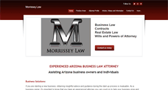 Desktop Screenshot of morrisseylawaz.com