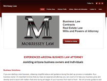Tablet Screenshot of morrisseylawaz.com